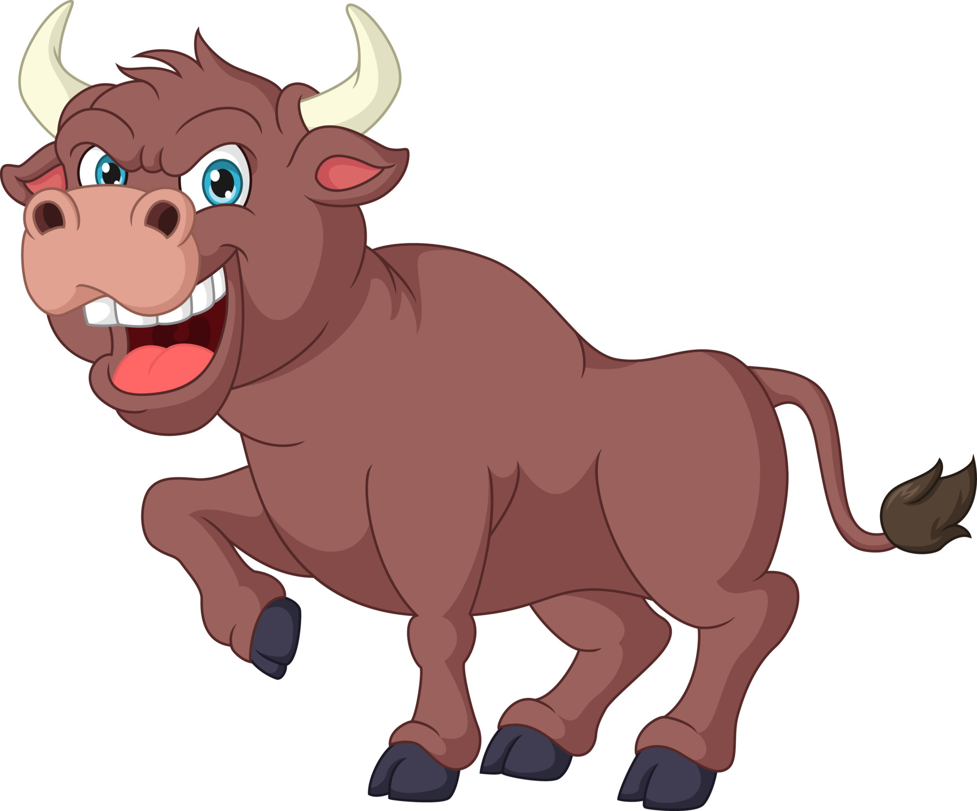Cartoon angry bull on white background 5112570 Vector Art at Vecteezy Cartoon angry bull on white background 5112570 Vector Art at Vecteezy