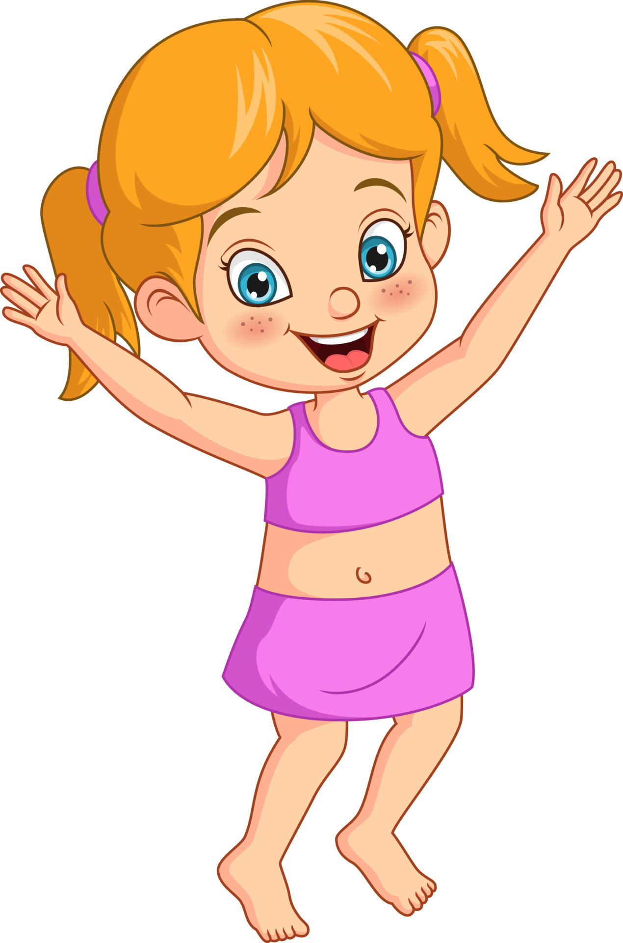 Cartoon little girl in swimsuit 5112733 Vector Art at Vecteezy Cartoon little girl in swimsuit 5112733 Vector Art at Vecteezy