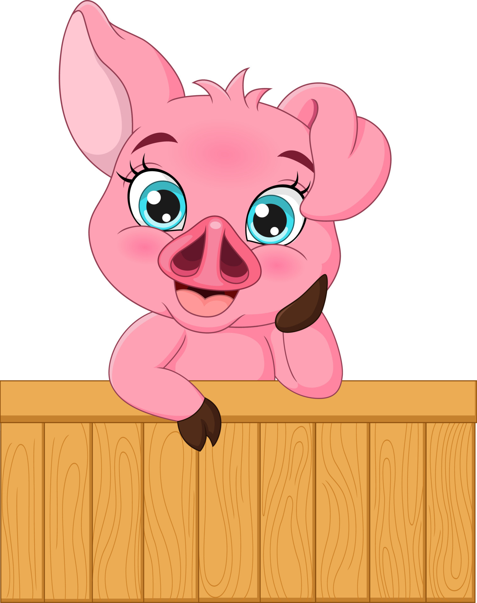 Cute baby pig cartoon with wooden sign 5112772 Vector Art at Vecteezy Cute baby pig cartoon with wooden sign 5112772 Vector Art at Vecteezy