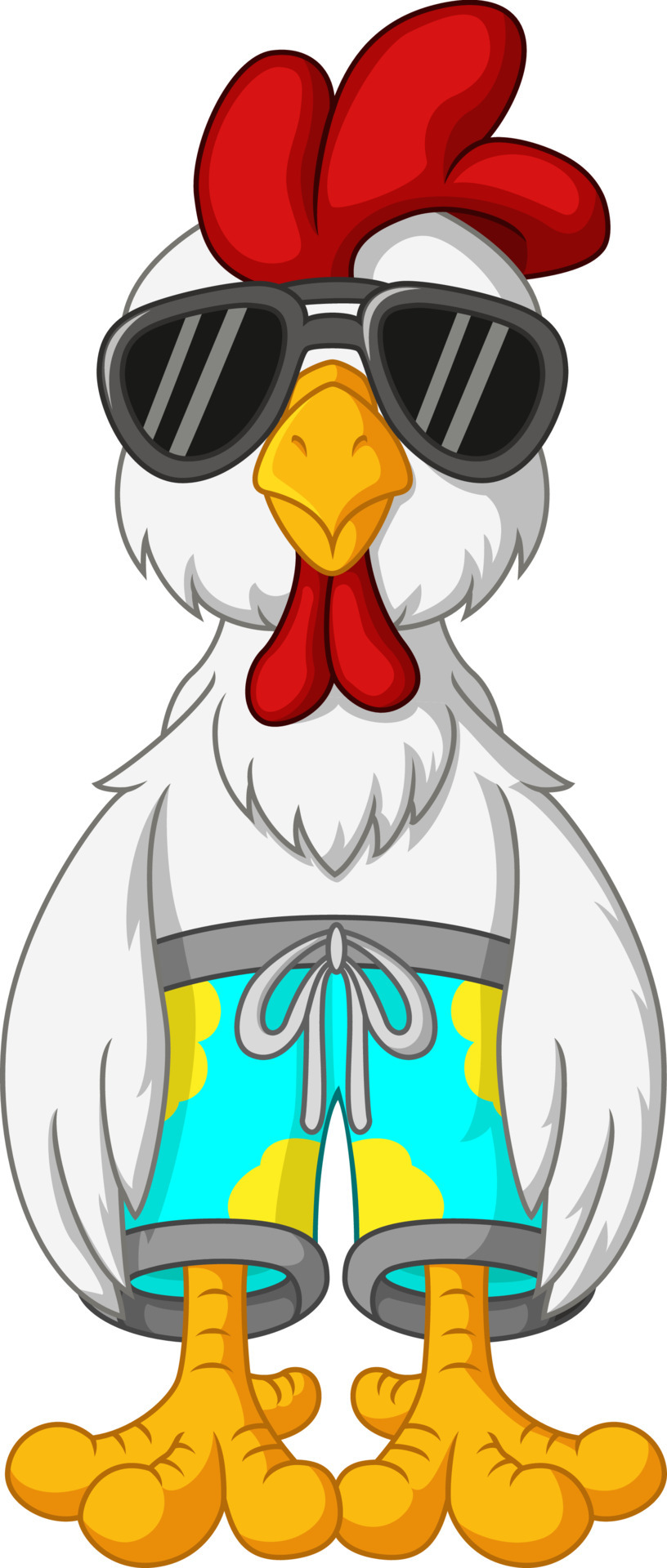 Cartoon funny rooster with sunglasses standing 5112850 Vector Art at Vecteezy Cartoon funny rooster with sunglasses standing 5112850 Vector Art at Vecteezy