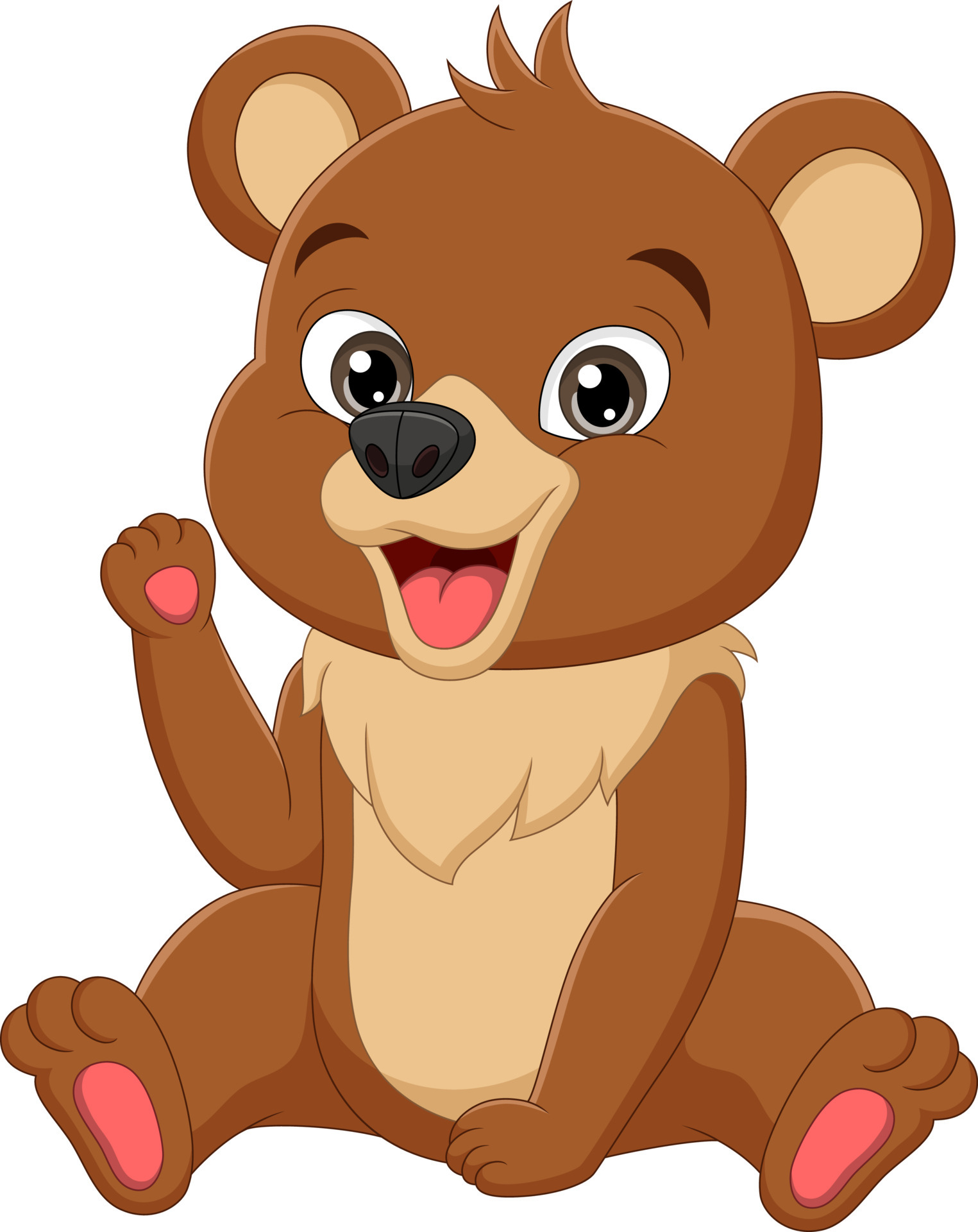 Cartoon funny baby bear sitting 5112907 Vector Art at Vecteezy Cartoon funny baby bear sitting 5112907 Vector Art at Vecteezy