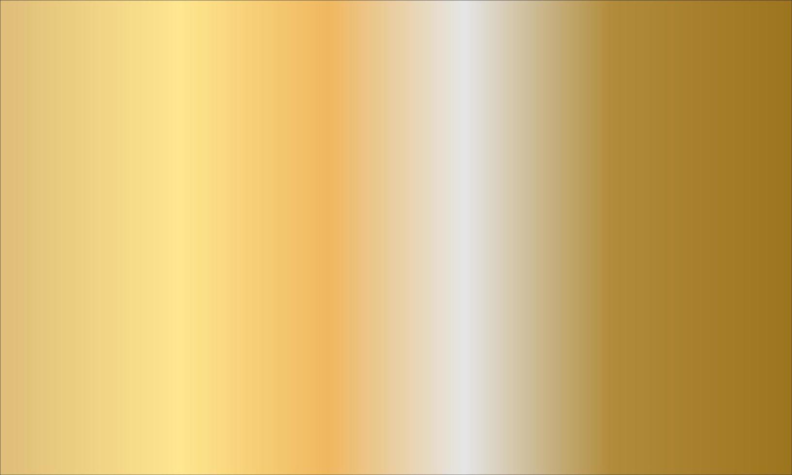 Gold background, gold polished metal, steel texture vector