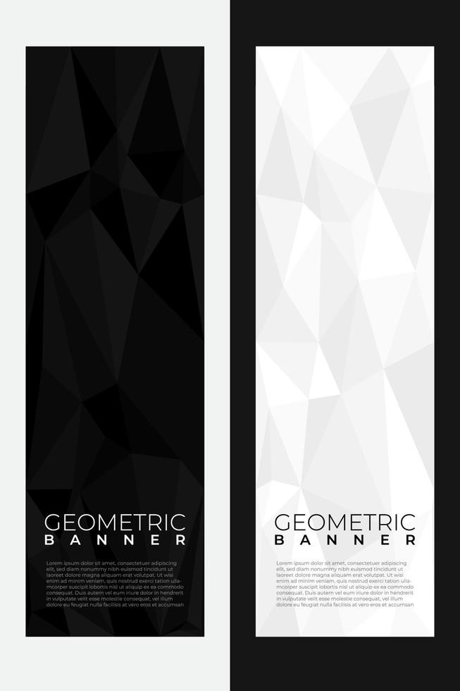 Abstract banner with polygon background. Templates or website headers. Design element. Low poly background. Banner vector