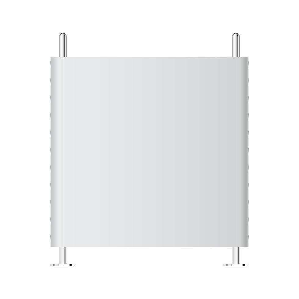 Computer case side view. PC hardware. Components for personal computer. EPS10. Vector illustration