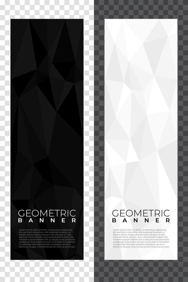 Abstract banner with polygon background. Templates or website headers. Design element. Low poly background. Banner vector