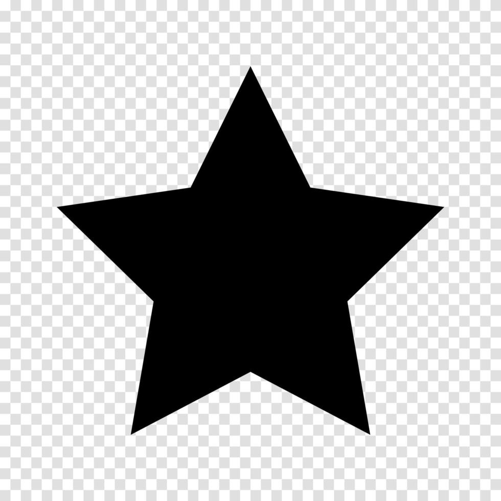 Star vector icon eps 10. Simple isolated illustration.