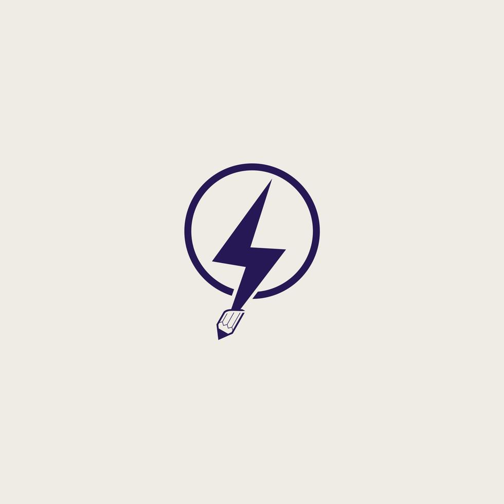 Electric Industrial. Power logo vector