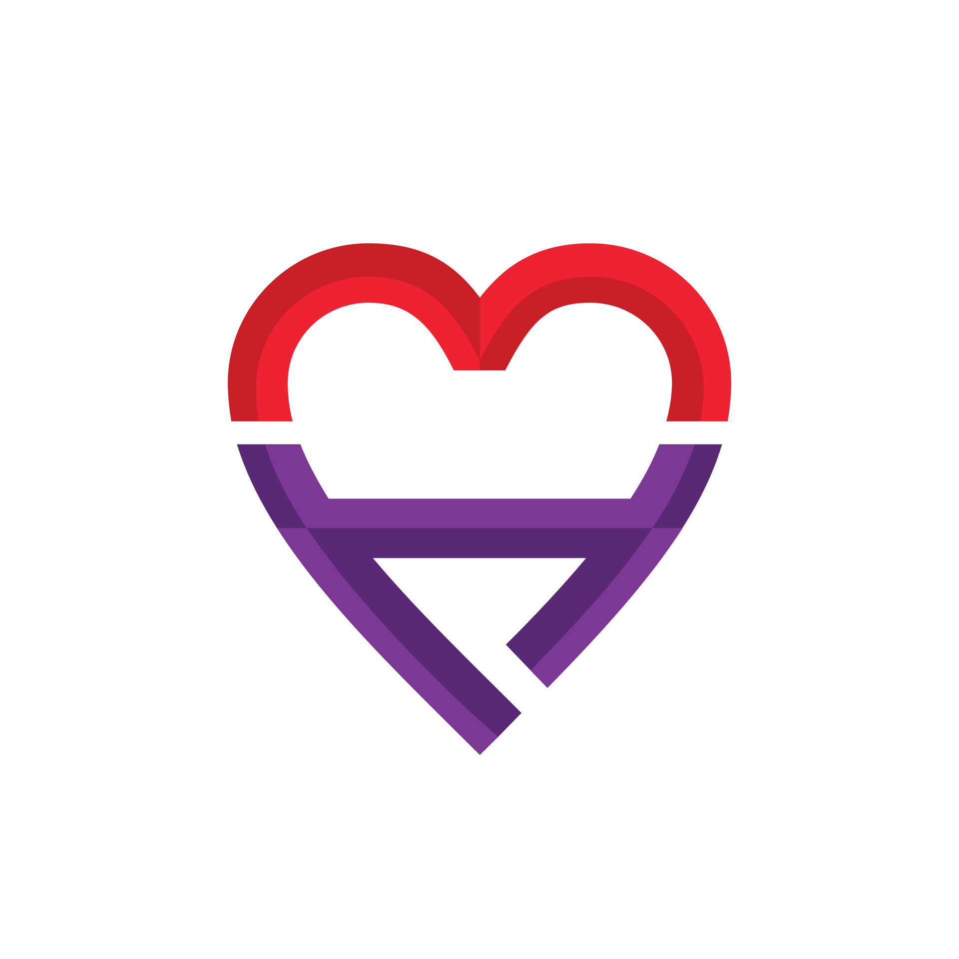 Initial letter H combination with love ,vector logo design 5113950