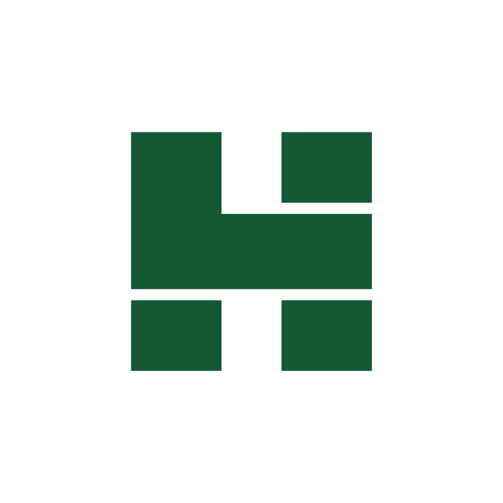 Initial Letter L and H with a flat minimalist style . Logo Designs Vector editable as you wish