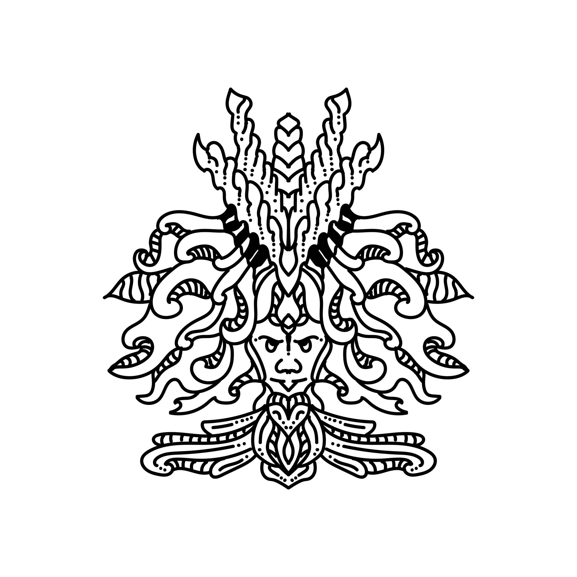 monster head design with line art style 5114118 Vector Art at Vecteezy monster head design with line art style 5114118 Vector Art at Vecteezy