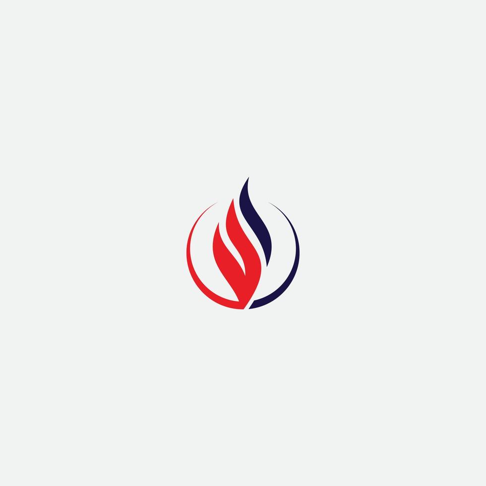 Set logo fire. Vector illustration for design