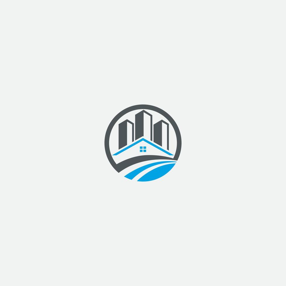 Real state logo design vector