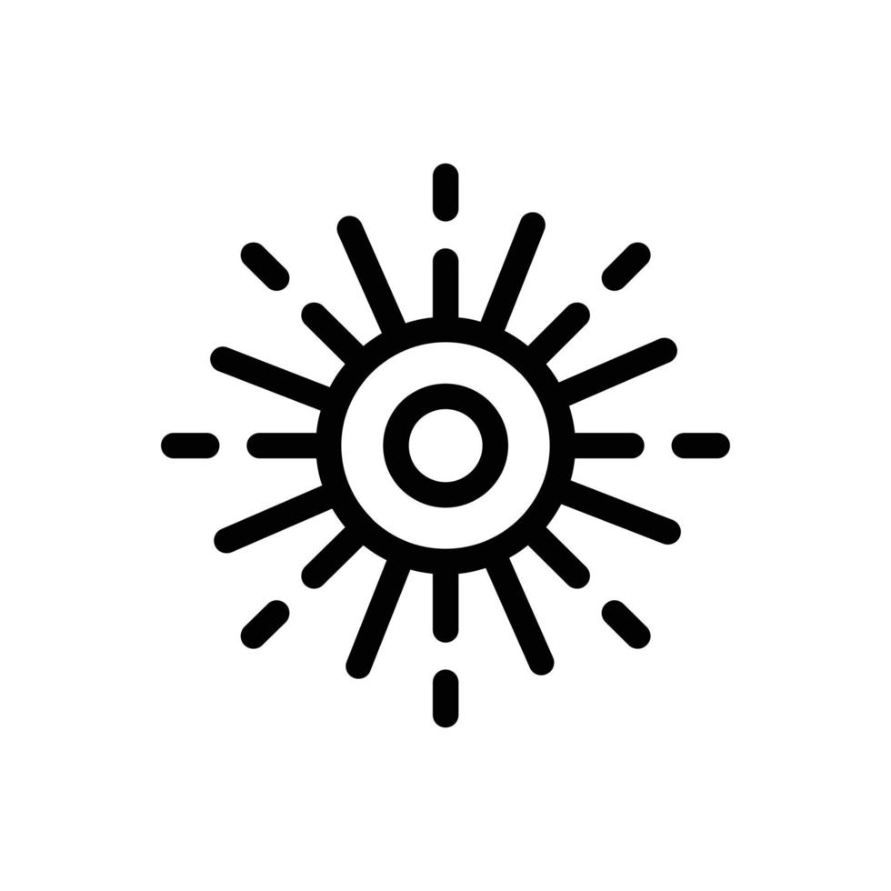 Vector logo design sun with line art style