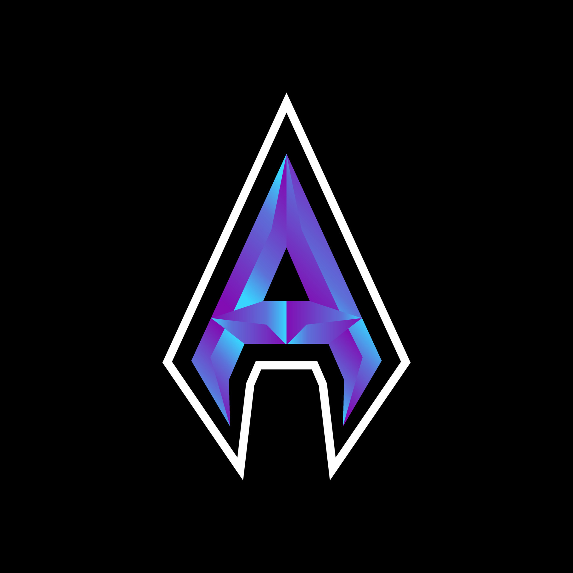 Logo Design Initial letter A for gaming full color 5114527 Vector Art