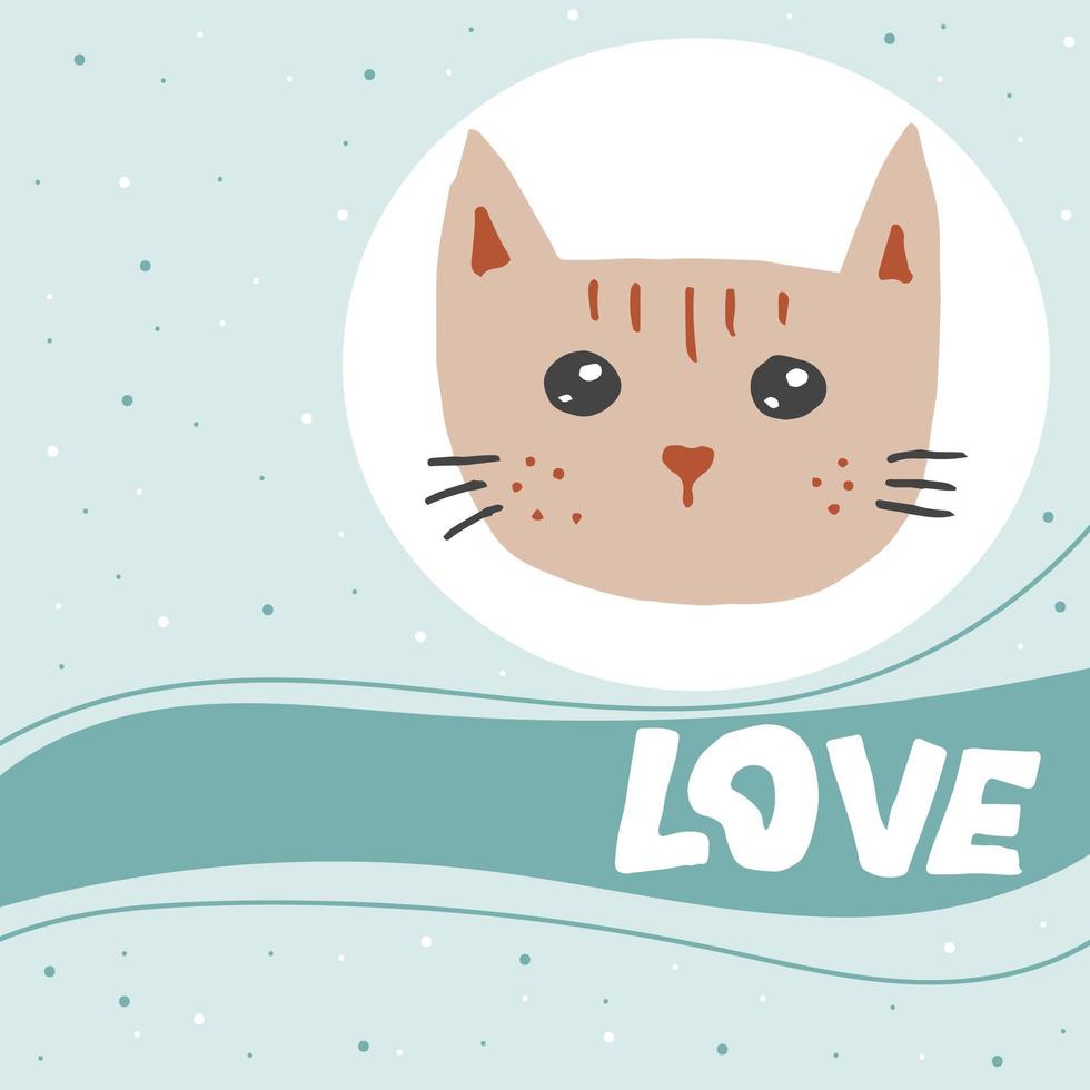 Cats in love logo icon Royalty Free Vector Image