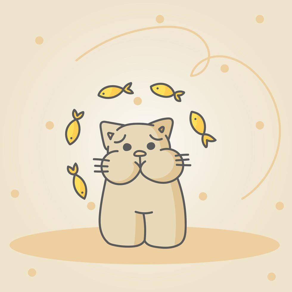 World Cat Day. Vector illustration. Holiday. Hug your cat.