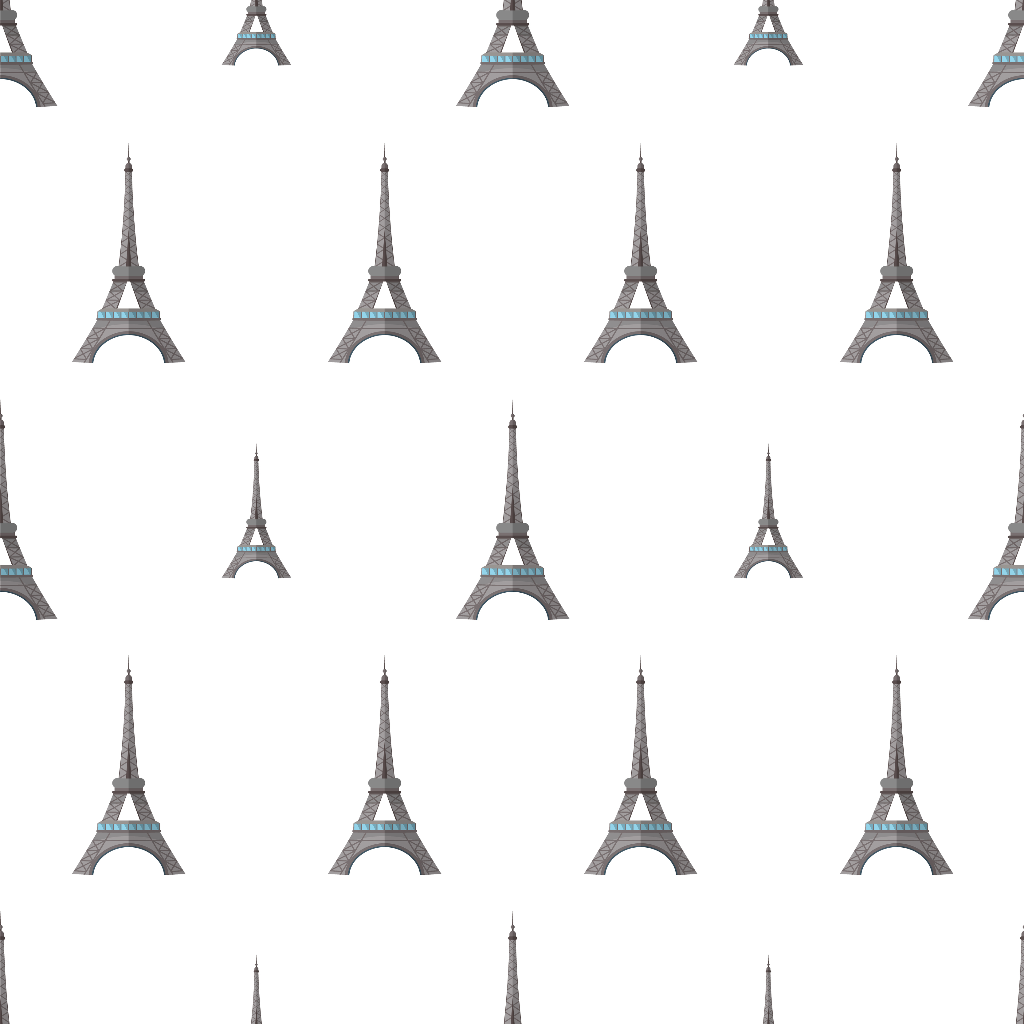 Seamless pattern with eiffel tower. Endless background. Good for ...