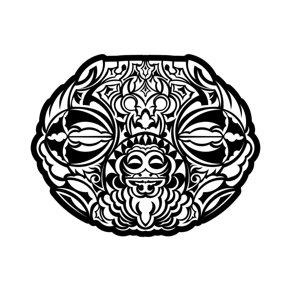 Maori tattoo design. Idea for tattoo vector