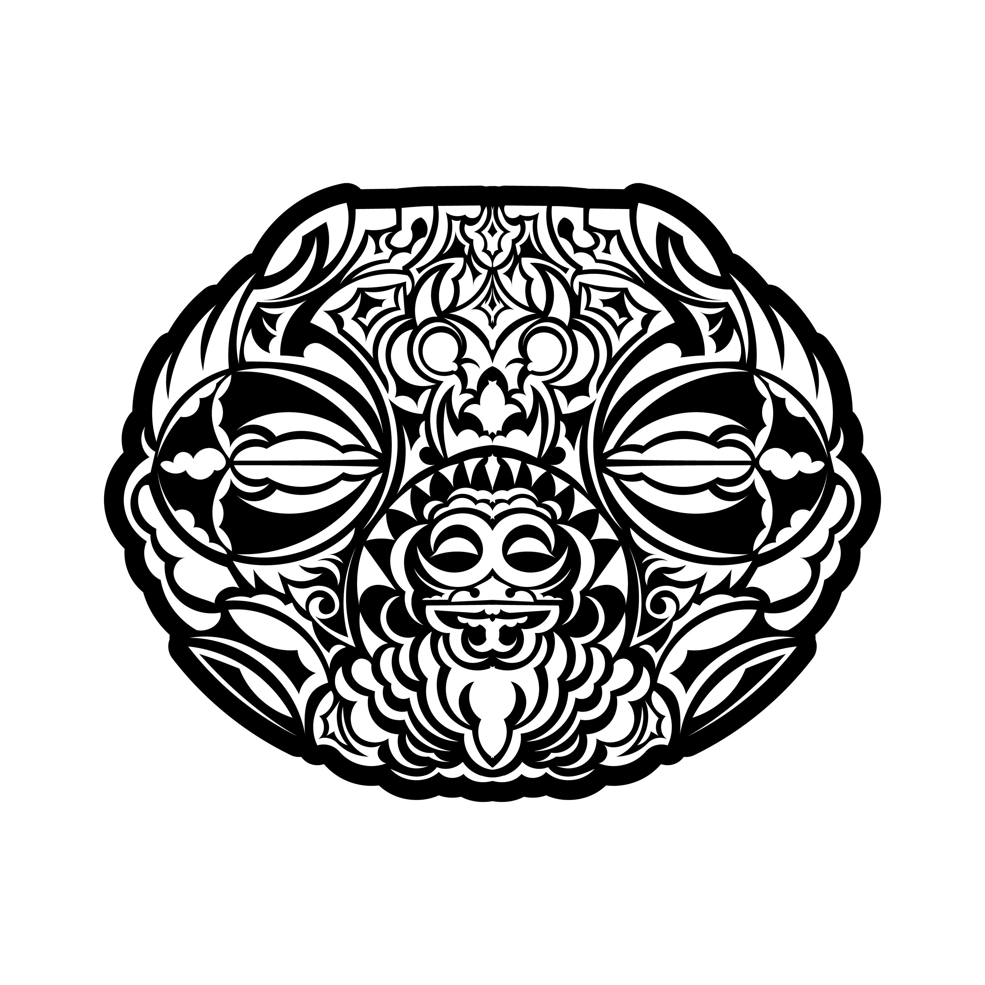 Maori tattoo design. Idea for tattoo 5115429 Vector Art at Vecteezy