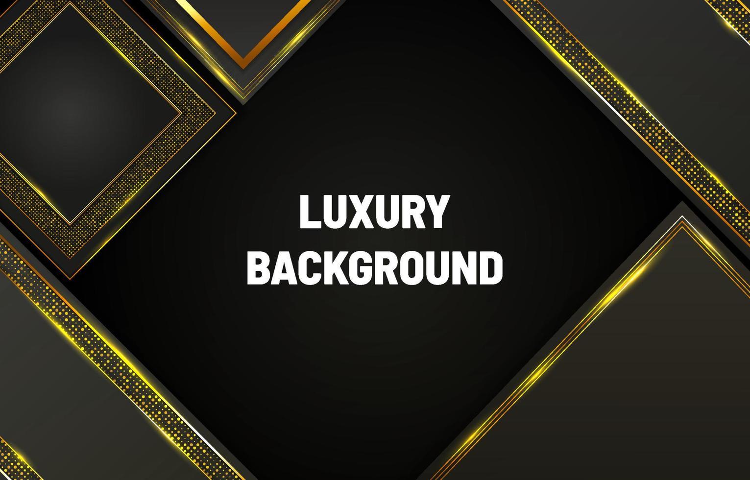 Modern black and gold background luxury with element vector