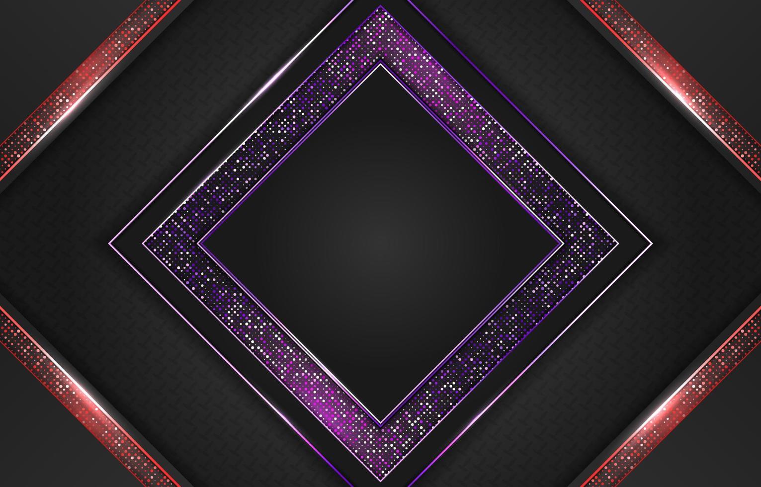 Modern black, purple and red background with element vector