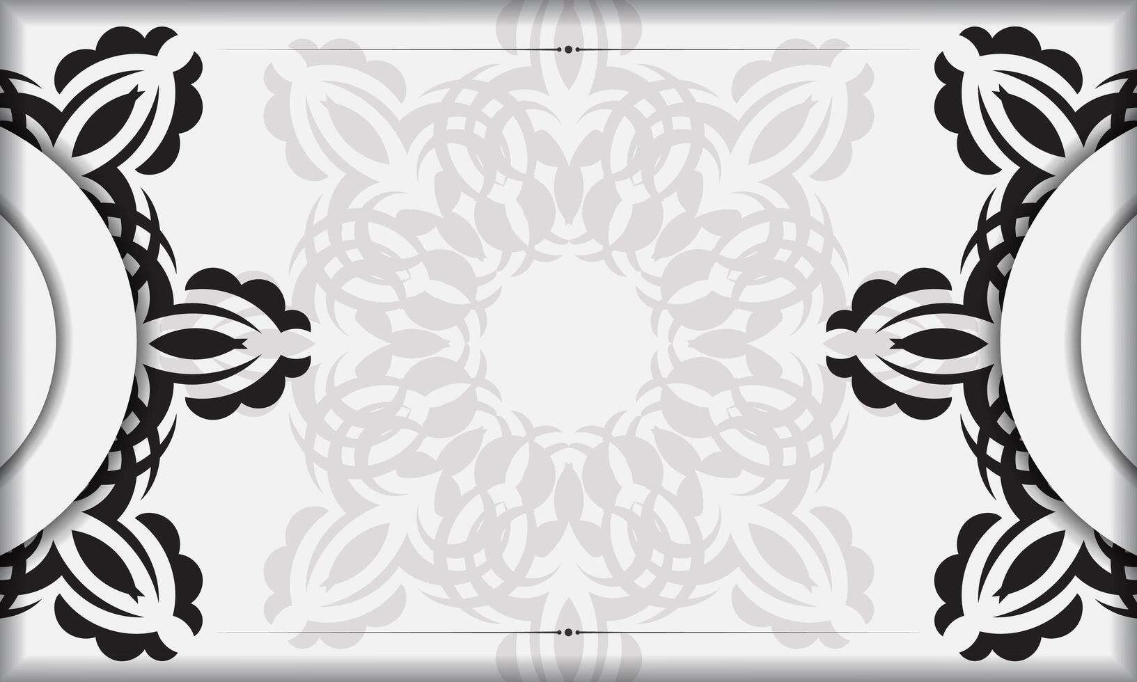 White luxury background with abstract ornament. Elegant and classic vector elements ready for print and typography.