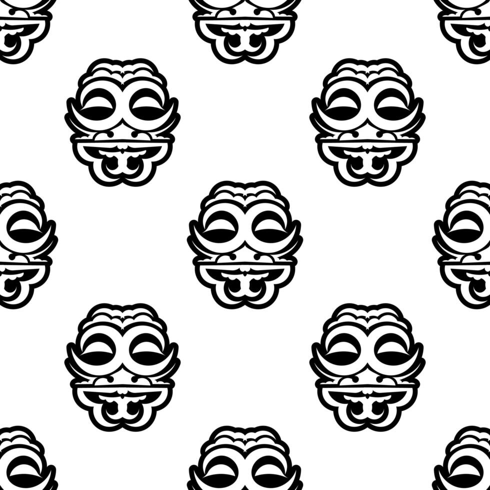 A seamless pattern with a mask on it vector