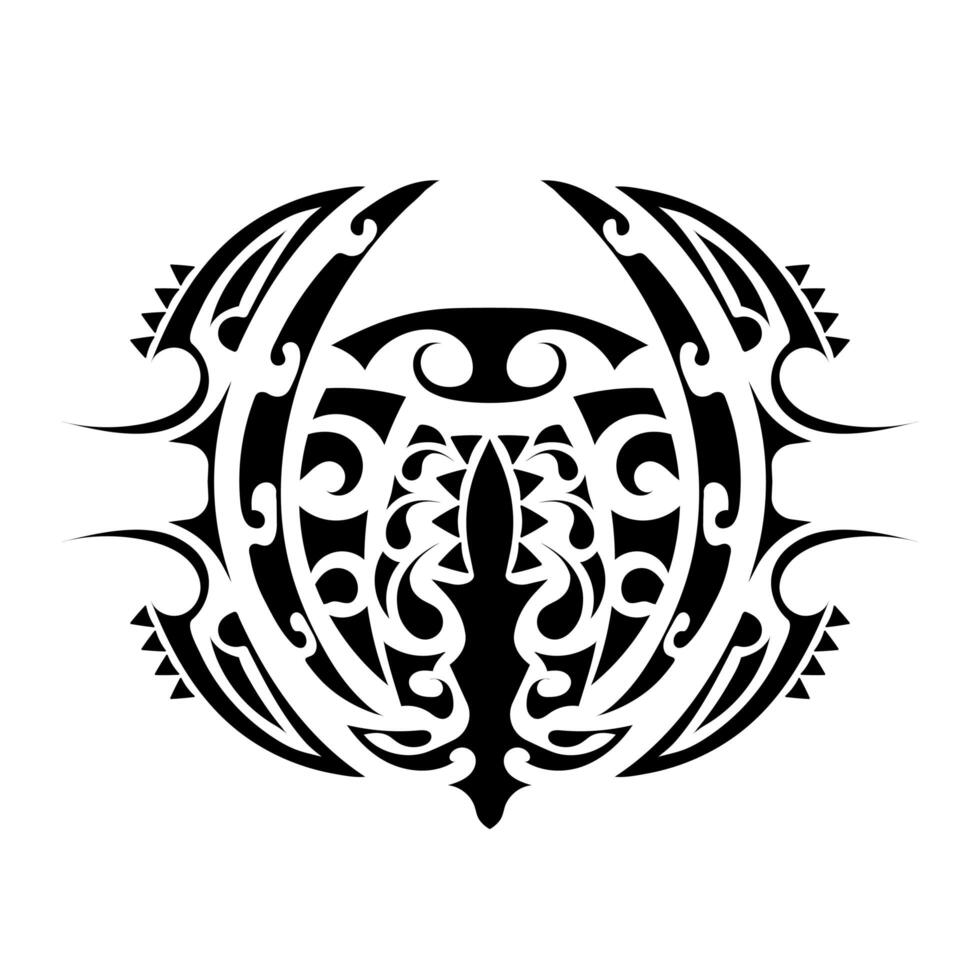 Tattoo in Polynesian style. Polynesia pattern. Isolated. Vector. vector