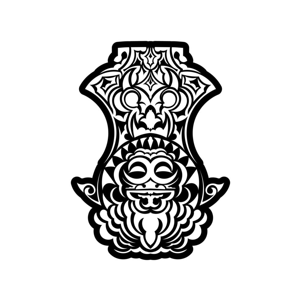 diseño de tatuaje maorí. idea para tatuaje vector