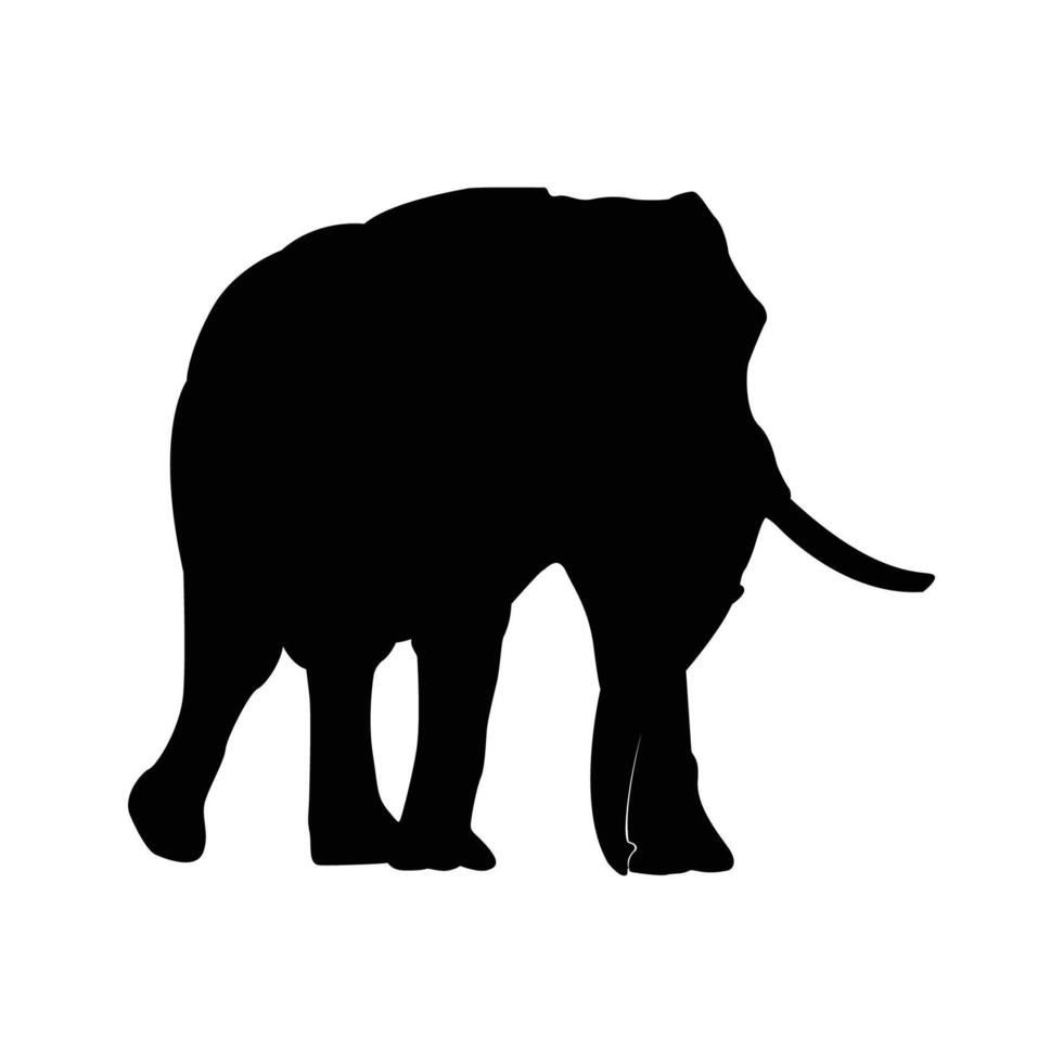 Elephant silhouette image vector