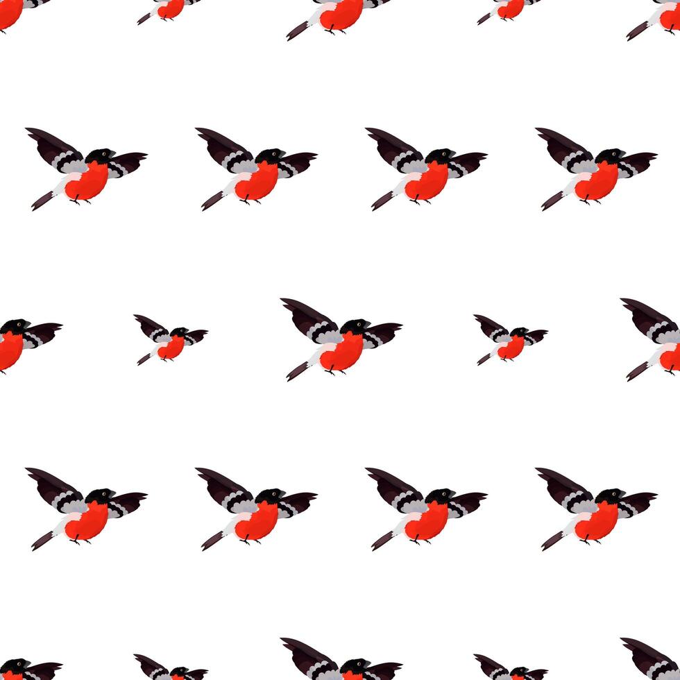Seamless pattern with a bird. Suitable for backgrounds, postcards, and wrapping paper. Vector. vector