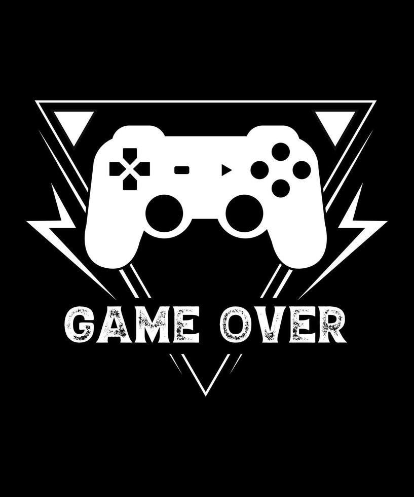 Game over gaming tshirt design vector 5118199 Vector Art at Vecteezy