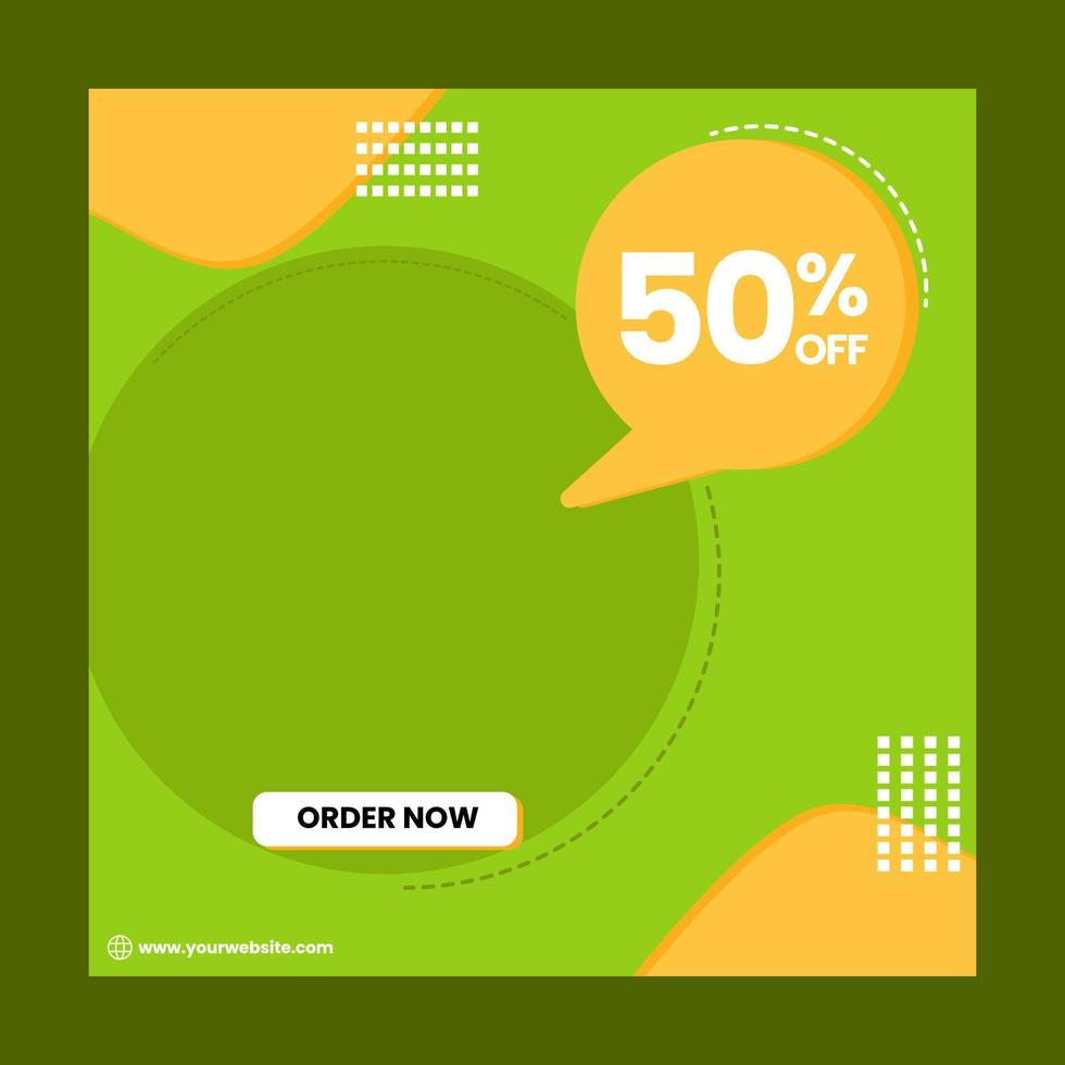 Social Media Post Template vector