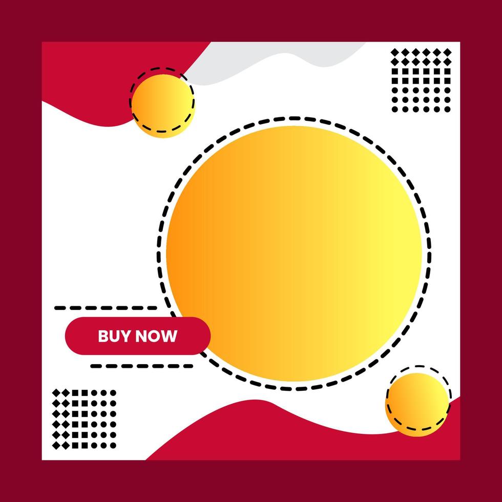 Social Media Post Template for Product Promotion vector