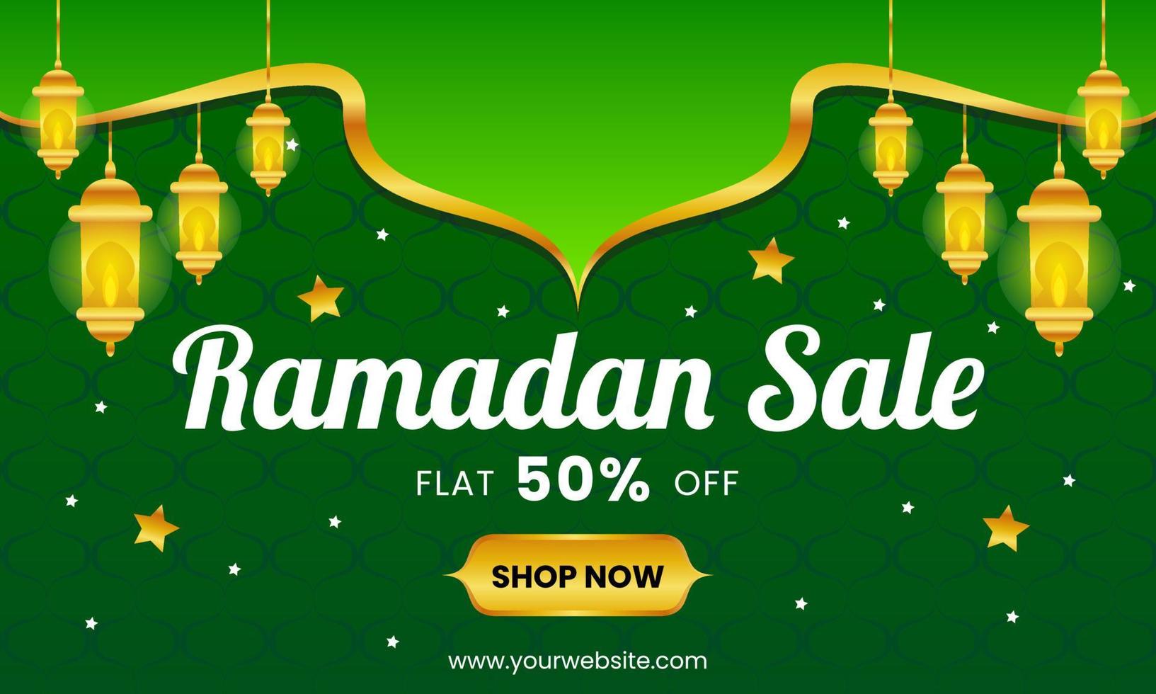 Ramadan Sale Background Design vector