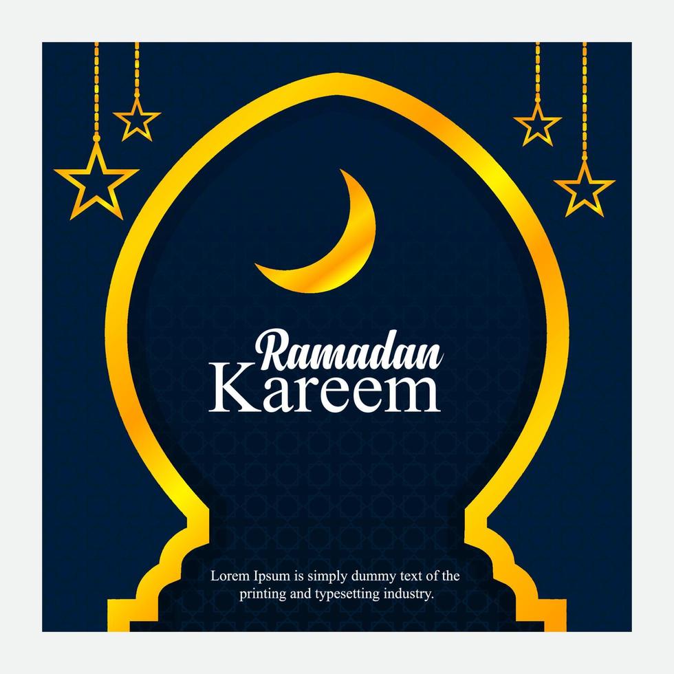 Ramadan Kareem Design Template vector