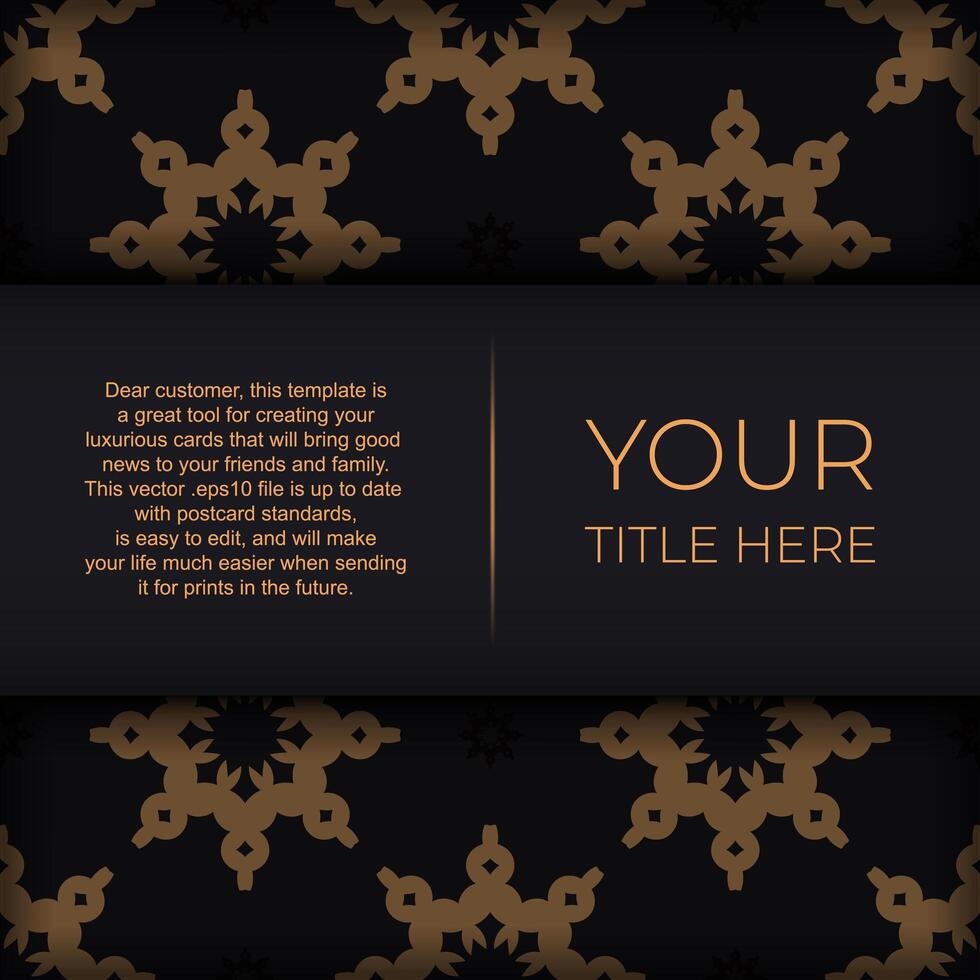A black and gold background with a gold pattern vector
