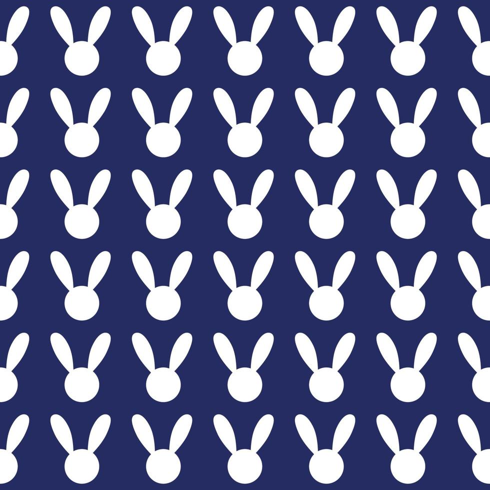 conejo blanco fondo azul marino vector