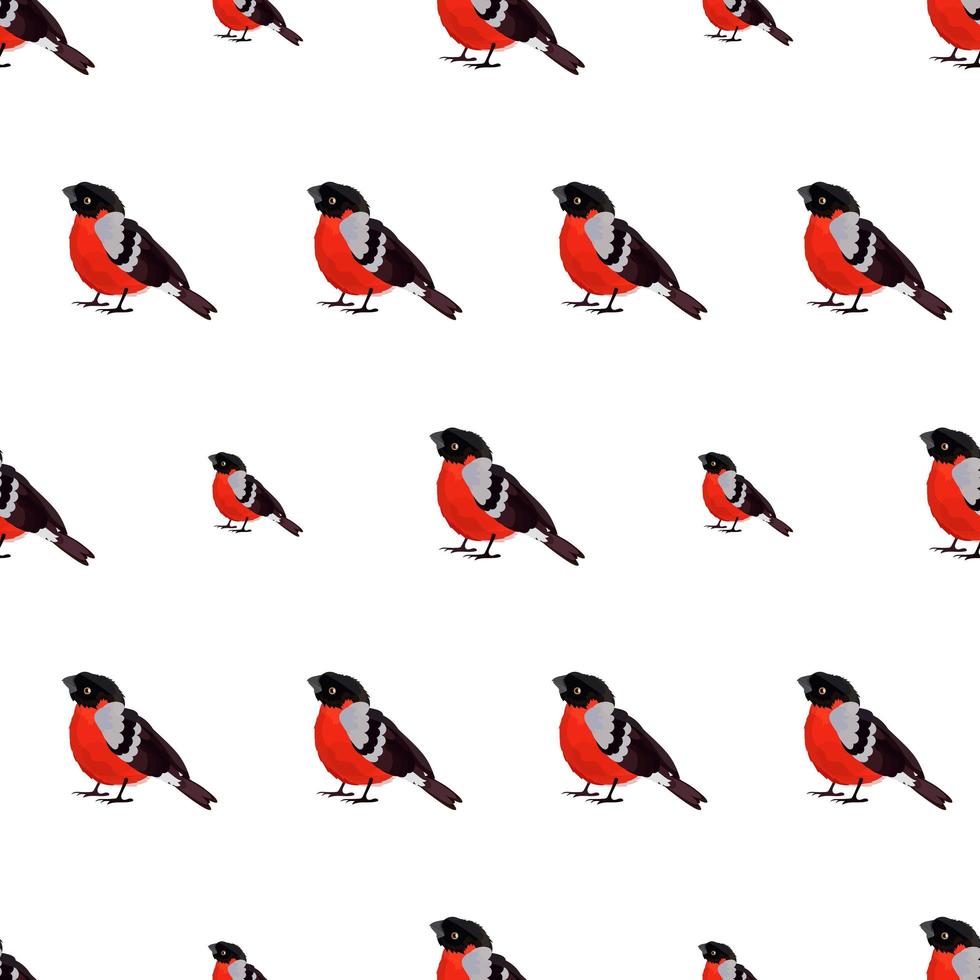 Seamless pattern with a bird. Suitable for backgrounds, postcards, and wrapping paper. Vector. vector