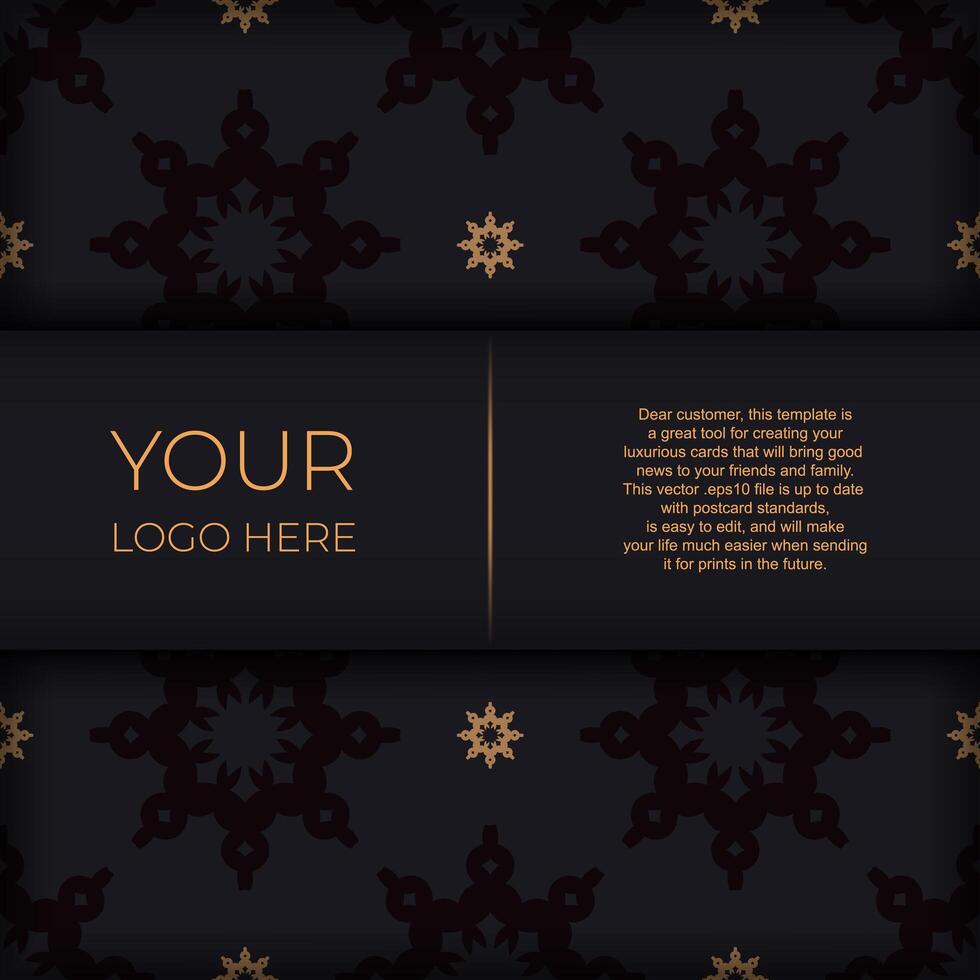 A black and gold background with a gold pattern vector