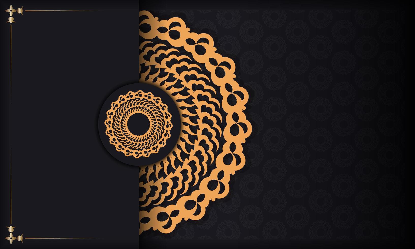 Fondo de lujo oscuro con adornos abstractos. elementos elegantes y clásicos. vector