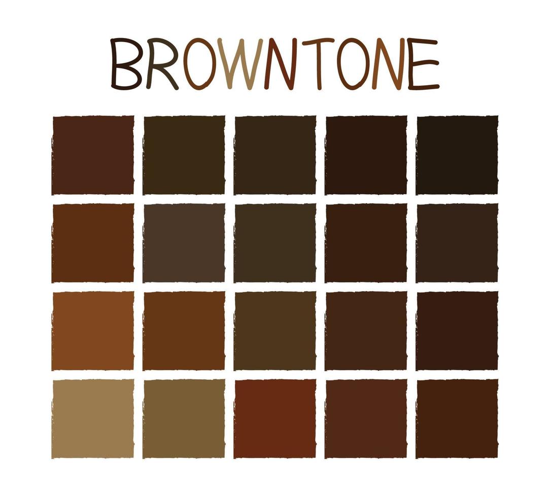 tono de color marrón vector