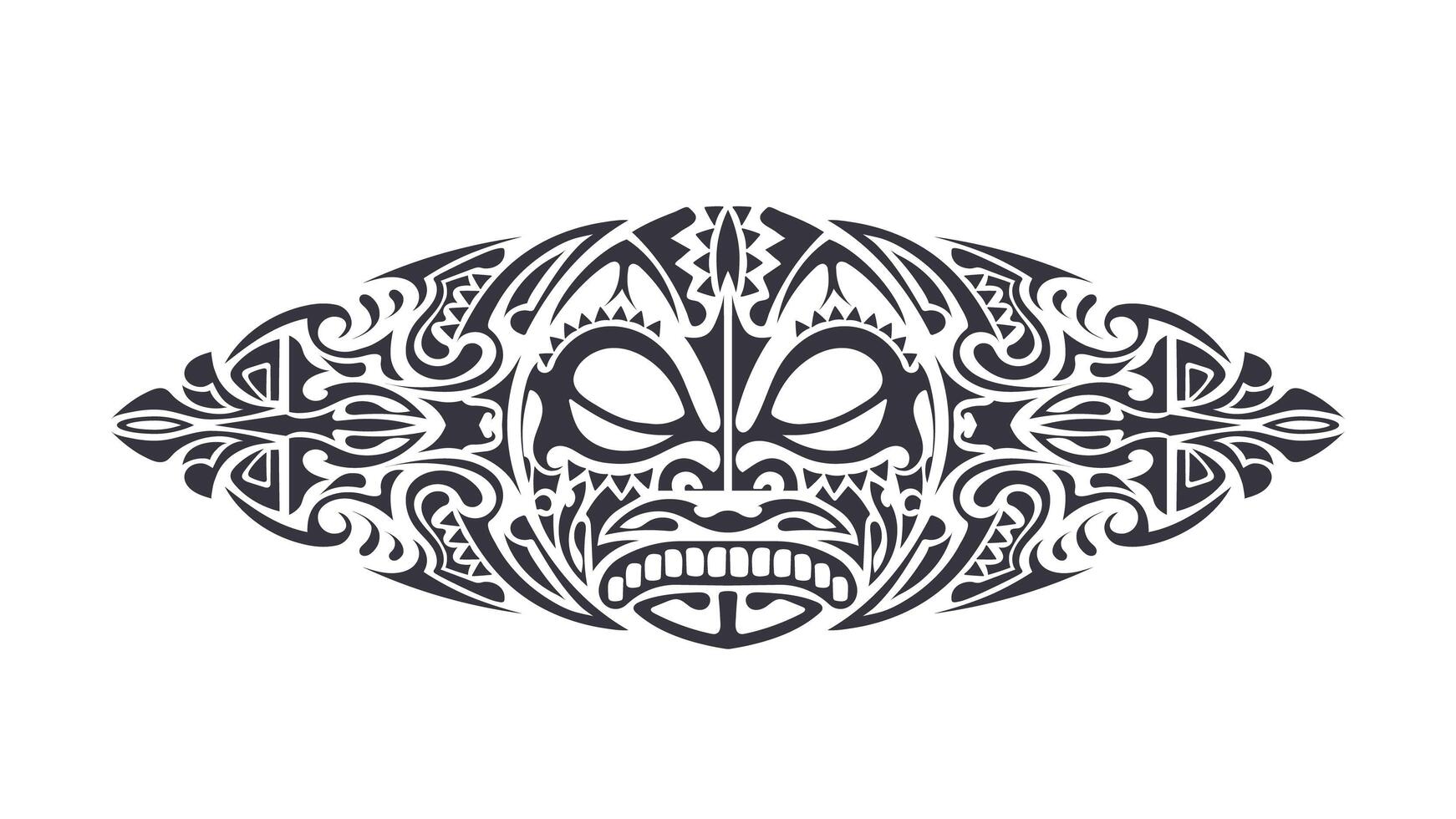 Tattoo in Polynesian style. Polynesia pattern. Isolated. Vector. vector