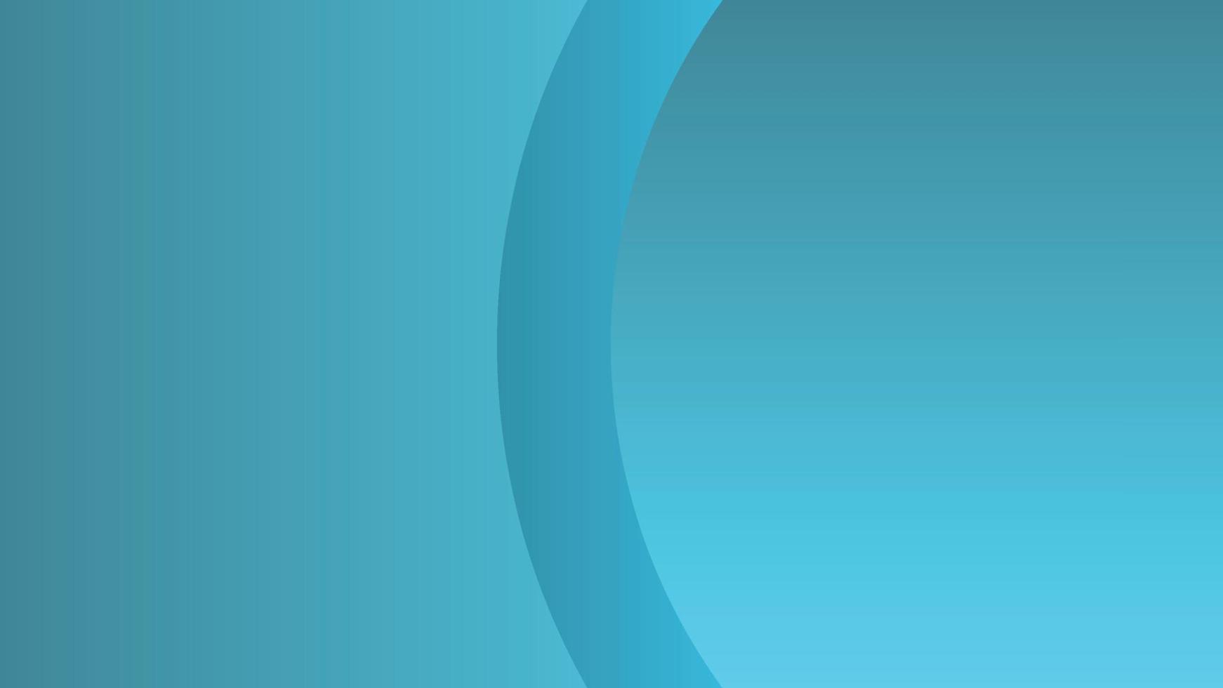 Curve Half Round Blue Aquamarine Simple BAckground vector