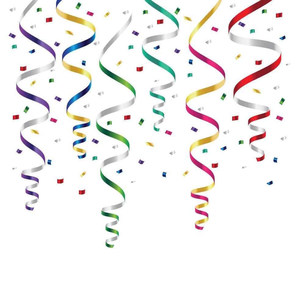 Vector Party Streamers Stock Illustration - Download Image Now