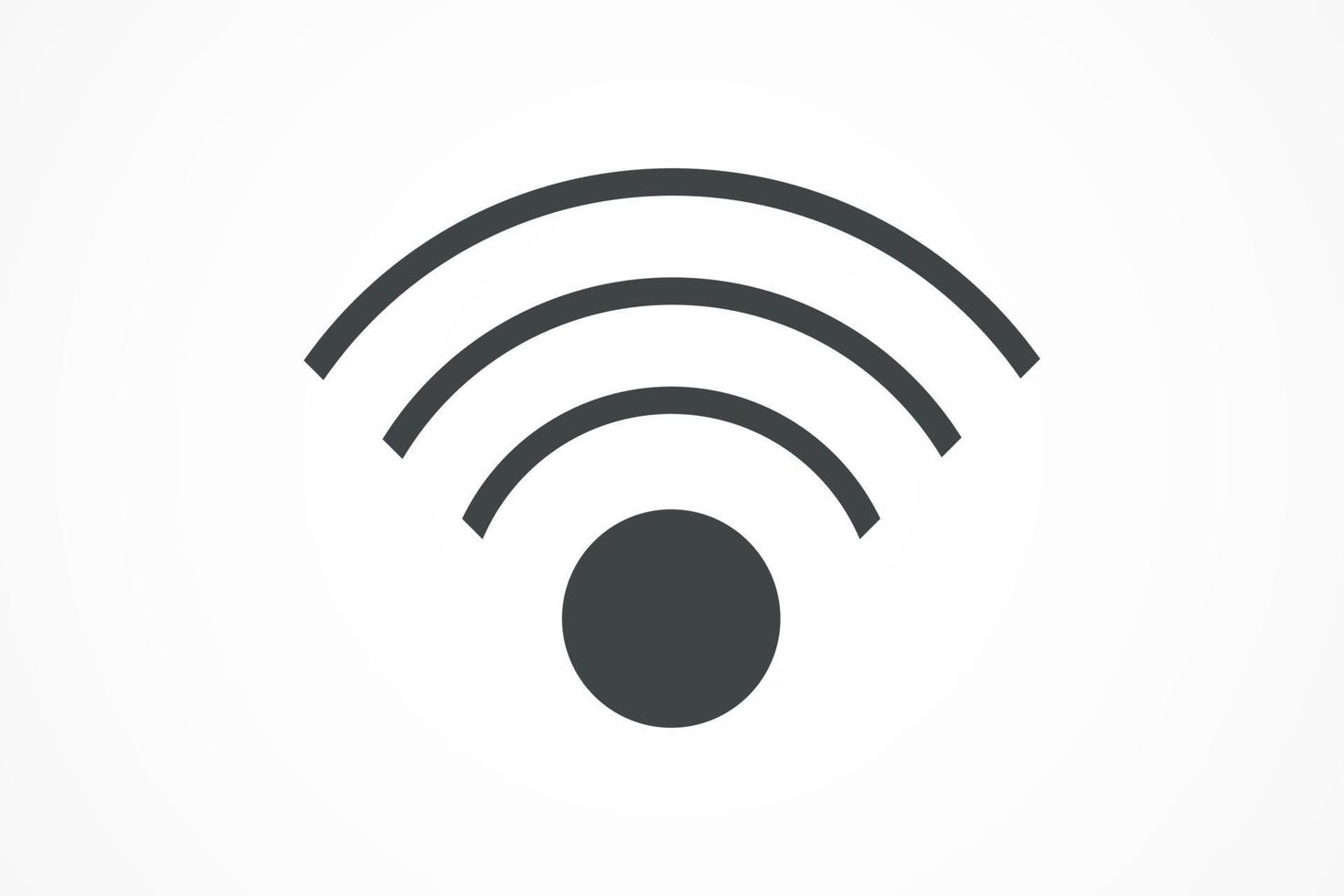 icono de onda de señal wifi vector