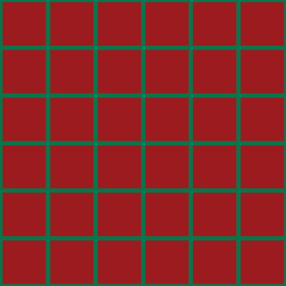 fondo de tablero de ajedrez de navidad rojo de cuadrícula verde vector