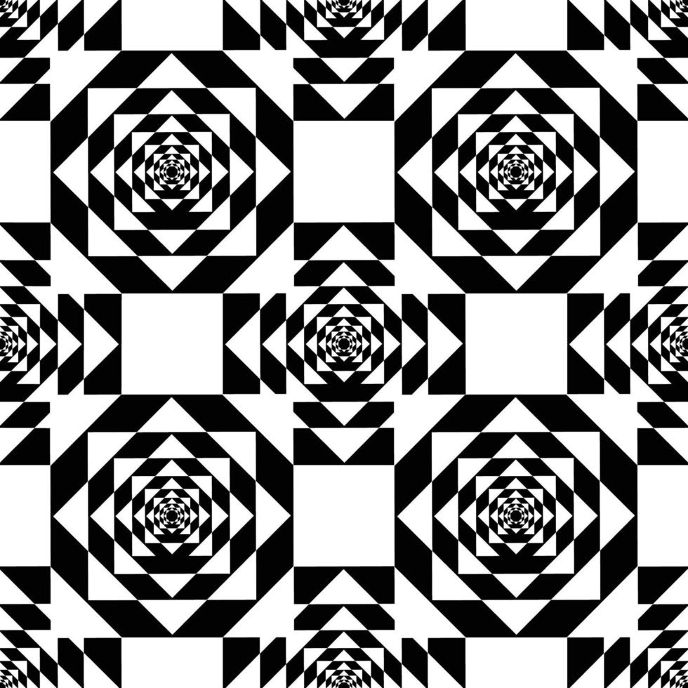 White Kaleidoscope Mirage on Black Background. Vector Illustration