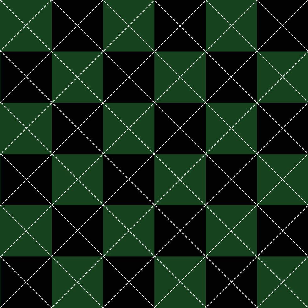 fondo de diamante de tablero de ajedrez blanco negro verde vector