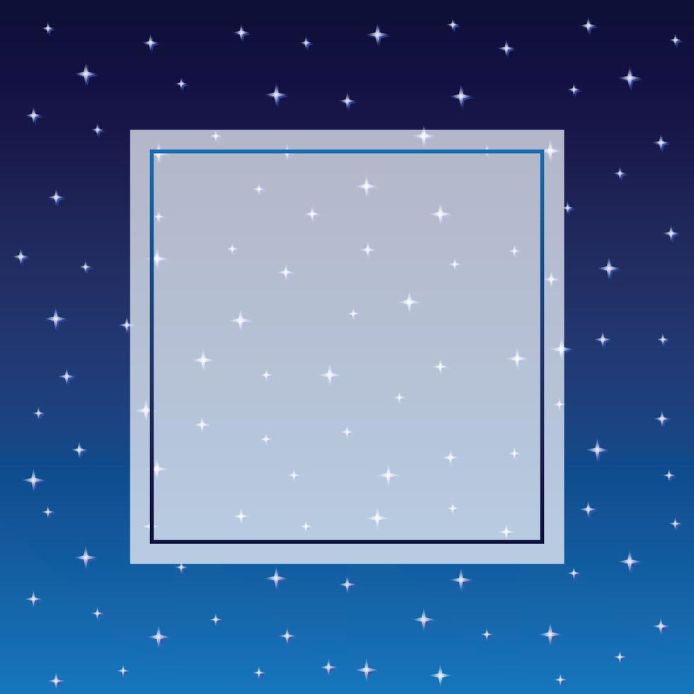 Starry Night Sky Banner Background vector